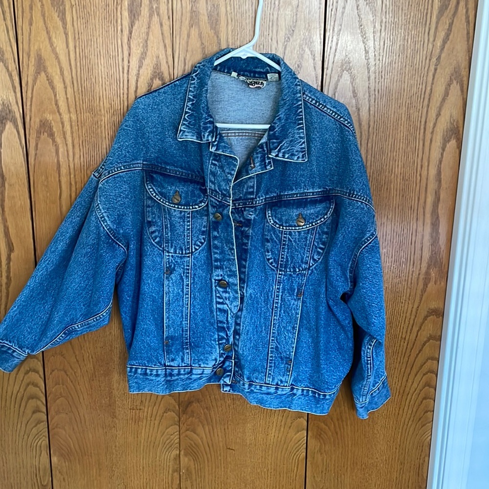 Forenza Made in Italy Women’s Oversized Jean Jacket Size Small